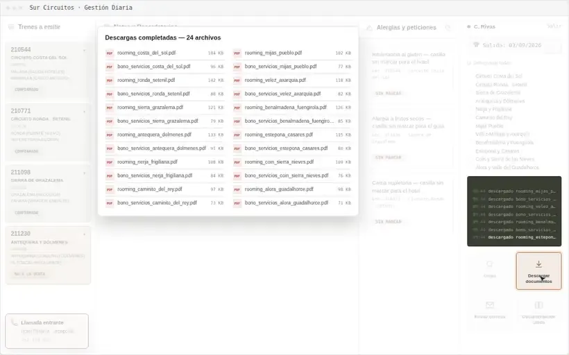 Captura de la herramienta — Todo lo pendiente, en un solo sitio